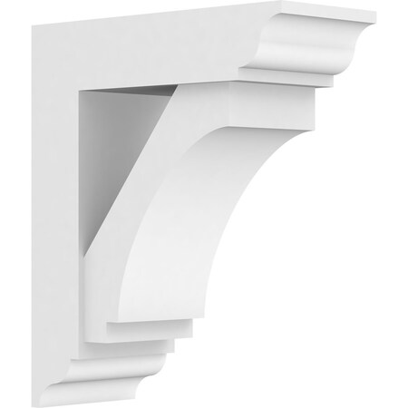 Standard Imperial Architectural Grade PVC Bracket With Traditional Ends, 5W X 12D X 14H
